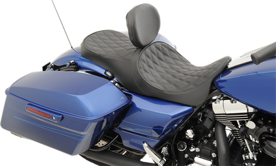 DRAG SPECIALTIES SEATS Low Forward Touring Seat - Double Diamond - FL '08-'24 0801-1011