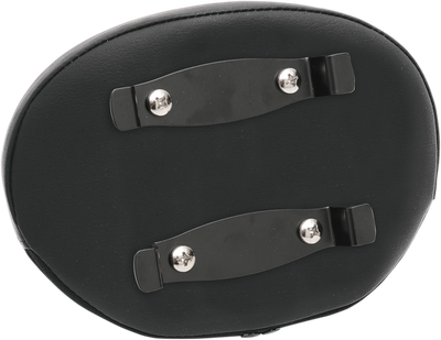 DRAG SPECIALTIES SEATS Oval Sissy Bar Pad - Black - Smooth - 2" Thick 0822-0343