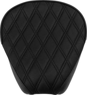 DRAG SPECIALTIES SEATS Rear Solo Seat - Wide - Double Diamond - Black Stitch - FL '97-'23 4698B