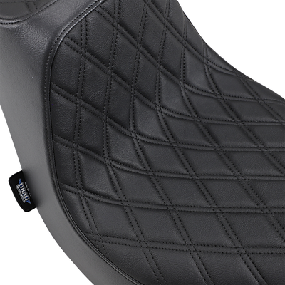 DRAG SPECIALTIES SEATS Predator III Seat - Double Diamond - Black Stitching - FLFB/S '18-'25 0802-1188