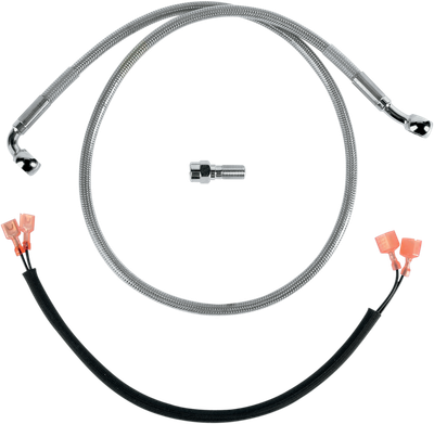 DRAG SPECIALTIES Brake Line - Rear - Stainless Steel 640222