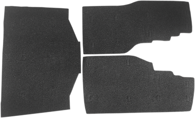 DRAG SPECIALTIES Saddlebag/Tourbox Floormats - Black - Gold Wing '88-'00 DS710115