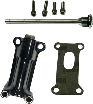 DRAG SPECIALTIES Engine Oil Spout Kit - Black - 93'-98' Touring 323058