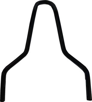 DRAG SPECIALTIES Round Sissy Bar - Black - 11"H X08-0044GBR