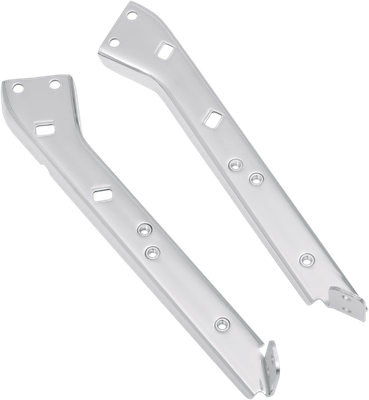 DRAG SPECIALTIES Left Saddlebag Rail Support Bracket - Chrome S77-0135L