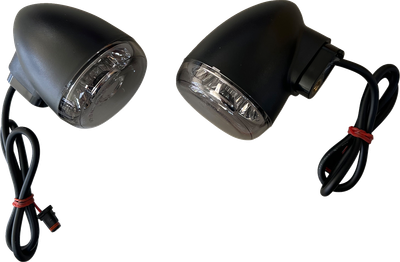 DRAG SPECIALTIES Turn Signal - Rear - Smoke/Amber - Black L22-0237BME