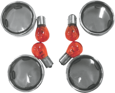 DRAG SPECIALTIES Lens Kit with Trim Ring - Smoke L12-0226L