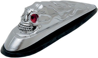 DRAG SPECIALTIES Skull Head - Illuminated Eyes - Chrome 91-6623R