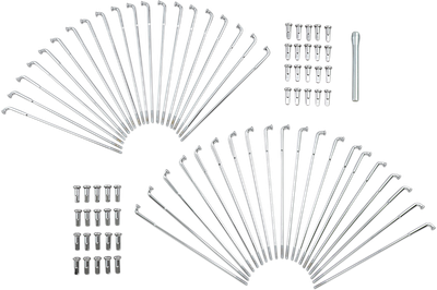 DRAG SPECIALTIES Spoke Set - Drop Center - Front/Rear - Chrome - 16" 16-0501-BC629