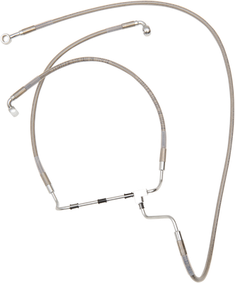 DRAG SPECIALTIES Brake Line - +4" - Stainless Steel 614085-4