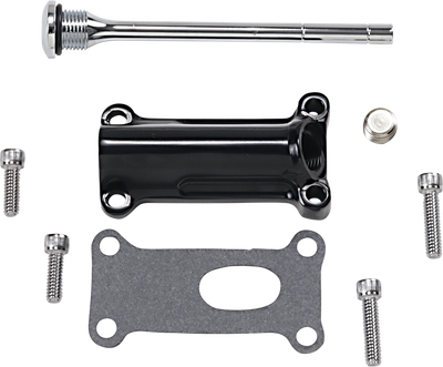 DRAG SPECIALTIES Engine Oil Spout Kit - Black - 99'-01' Touring 323056B
