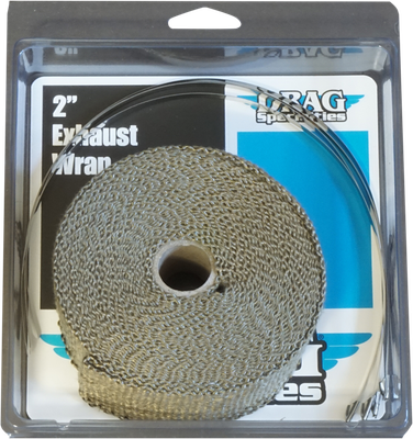 DRAG SPECIALTIES Woven Basalt Exhaust Wrap Kit - Bronze - 2" x 25' 504-2025