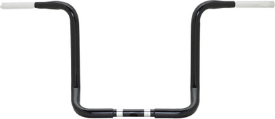 1.25" Bagger Ape Hanger 12" Gloss Black Cable