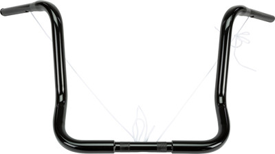 1.25" Bagger Ape Hanger 16" Gloss Black Tbw