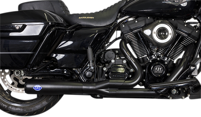 S&S CYCLE 2-into-1 Diamondback Exhaust System - Guardian Black - Race Only 550-1028