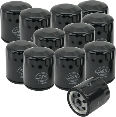 S&S CYCLE Oil Filters - Black - 12-Pack 310-0239