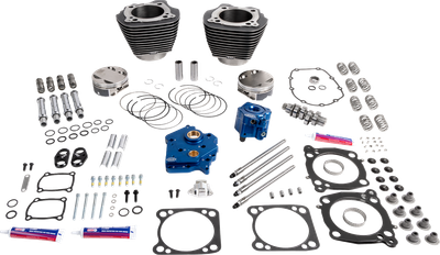 S&S CYCLE Power Package - Water Cooled - 496 Chain Drive - Black Granite w/Highlight - M8 310-1400A