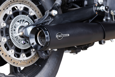 S&S CYCLE 2-into-1 Grand National Exhaust System - Black - 50-State 4111-266