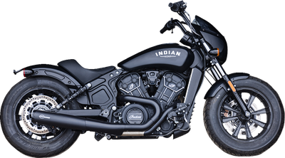 S&S CYCLE 2-into-1 Grand National Exhaust System - Black - 50-State 4111-266