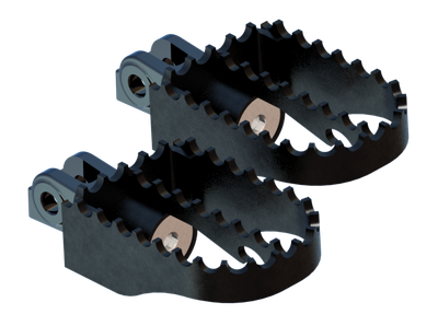 Burly Brand MX Pegs Rider - Black