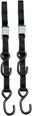 PARTS UNLIMITED Tie-Down Straps - Cam Buckle - 1-1/2" x 6' - Black 3920-0077