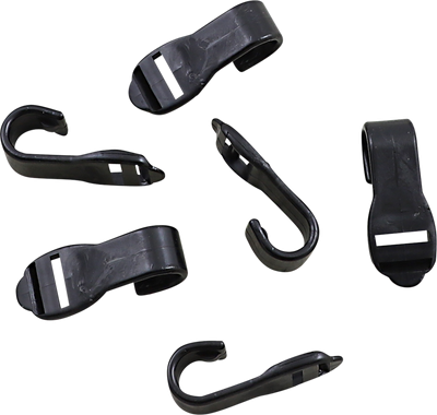 PARTS UNLIMITED Cover Hooks - Snowmobile - Black - 6 Pack LM-4003-0060