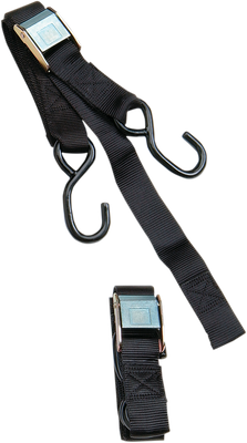 PARTS UNLIMITED Tie-Down Straps - Cam Buckle - 1" x 5-1/2' - Black 3920-0071