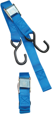 PARTS UNLIMITED Tie-Down Straps - Heavy-Duty - Cam Buckle - 1-1/2" x 6' - Blue TD0020