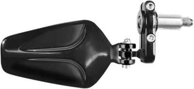 PARTS UNLIMITED Mirror - Side View/Bar End - Oval - Black 98002