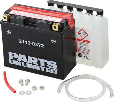 PARTS UNLIMITED AGM Battery - YT12B-BS CT12B-BS