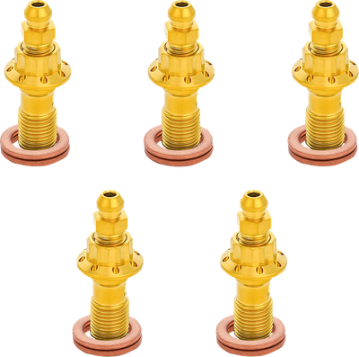 ARLEN NESS Banjo Bolt 5-Pack - 10mm - Gold 300-868