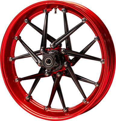 ARLEN NESS Spoken Rim - Red Rim/Black Spokes - 21x3.5 333-020