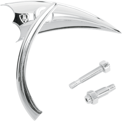 ARLEN NESS Mirror - Micro - Scoop - Side View - Triangle - Chrome - Right 13-061