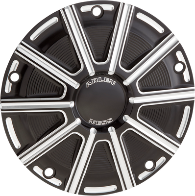 ARLEN NESS 10-Gauge Derby Cover - Black/Machined - Big Twin 700-018