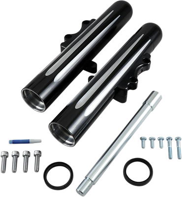 ARLEN NESS Fork Legs - Black Anodized - Deep Cut - Dual Disc 40-512