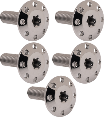 ARLEN NESS Bolt Kit - Holeshot/Front/Floating/Brake Rotor - Spoke Mount - Polished - 5 Pack 300-906