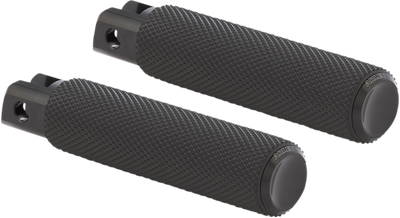 ARLEN NESS Passenger Knurled Foot Pegs - Black - FX/FL '18-'26 07-942