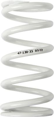 MOOSE OFFROAD Shock Spring - 47 mm OD - 35 n/mm - White 1312-0943