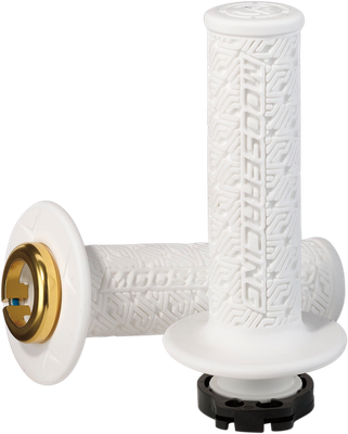 MOOSE OFFROAD 36 Series Lock-On Grips - White/Gold B36MRW-D