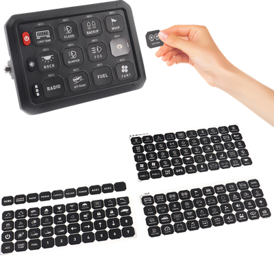 MOOSE OFFROAD Gang Switch Panel - 12 Position 90-200-PU