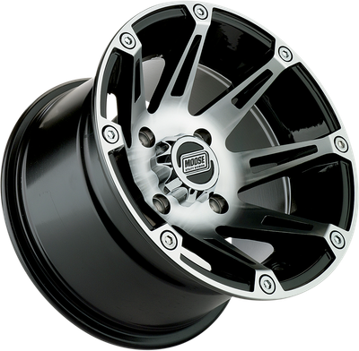MOOSE OFFROAD Wheel - 387X - Rear - Machined Black - 14x8 - 4/156 - 4+4 387MO148156BW4