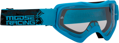 MOOSE OFFROAD Qualifier Goggle - Agroid - Blue - Clear Lens 2601-2659