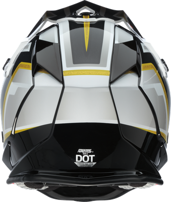 MOOSE OFFROAD MR3 Helmet - F.A.F. - White/Black/Gold - XL 0110-8931