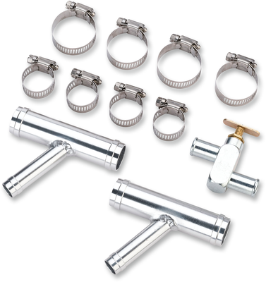 MOOSE OFFROAD Cab Heater Y Fitting with Shutoff Valve Kit Z17554