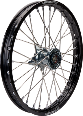 MOOSE OFFROAD Wheel Assembly - SX-1 - Complete - Front - Black Wheel/Gray Hub - 21x1.6 - Gas Gas/KTM/Husqvarna MF-16021-BKGY