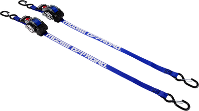 MOOSE OFFROAD Tie Down - Retractable Ratchet - 1" x 10' - Blue 3920-0552