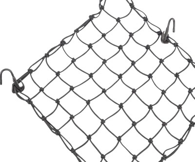 MOOSE OFFROAD Cargo Net - Adjustable - 15" x 15" - Black 50152-NM