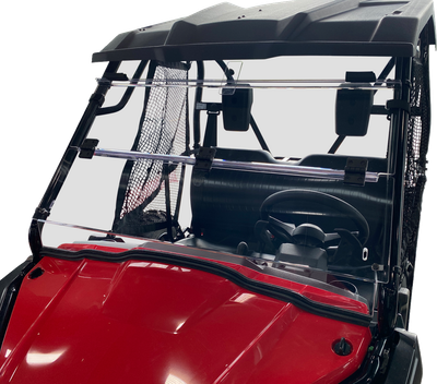 MOOSE OFFROAD Full Folding Windshield - Deluxe - Pioneer 500/520 V000351-12200M 