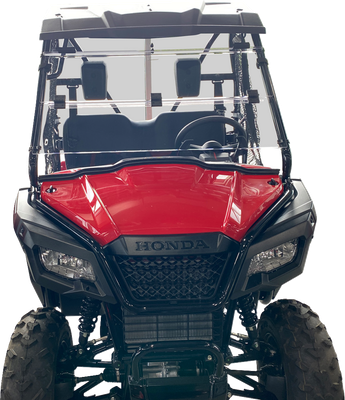 MOOSE OFFROAD Full Folding Windshield - Deluxe - Pioneer 500/520 V000351-12200M 