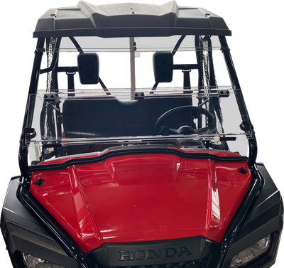 MOOSE OFFROAD Full Folding Windshield - Deluxe - Pioneer 500/520 V000351-12200M 